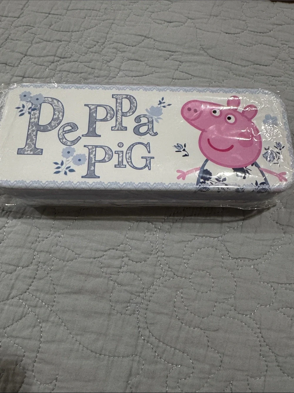 Peppa Pig Pink and White Party Pencil Tin